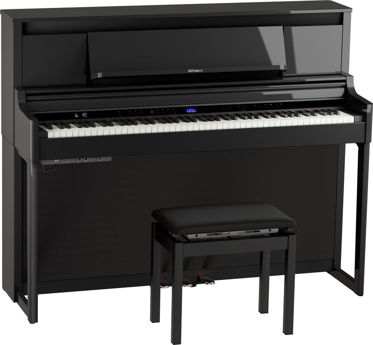 Roland LX-6-PE-WS Premium Upright Digital Piano - Polished Ebony