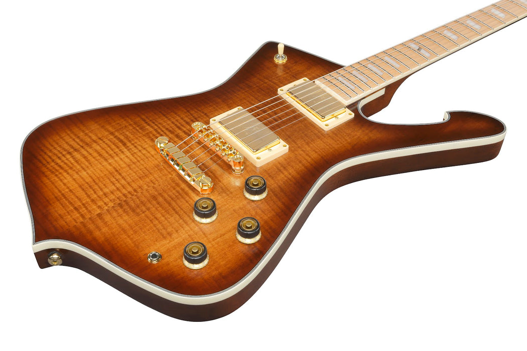 Ibanez IC420MFMCML - Iceman 6-String Electric Guitar w/Bag - Caramel Burst Low Gloss