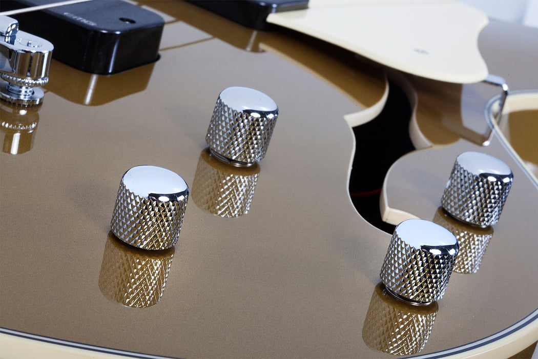 Schecter Corsair Bass Metallic Gold