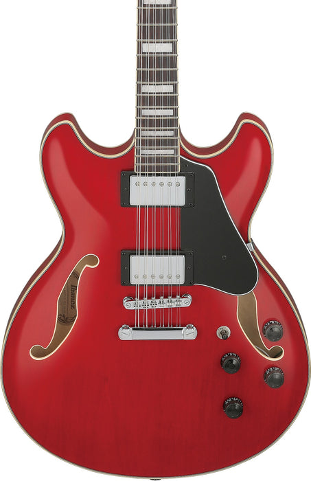 Ibanez AS7312TCD - AS Artcore 12-String Electric Guitar  - Transparent Cherry Red