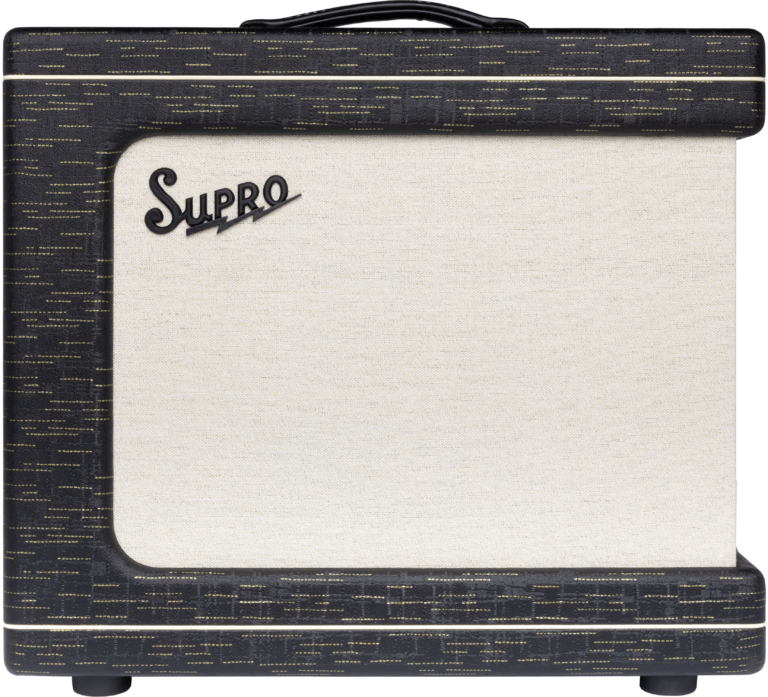 Supro Delegate 25 Watt 1x12 with Reverb, Black Scandia