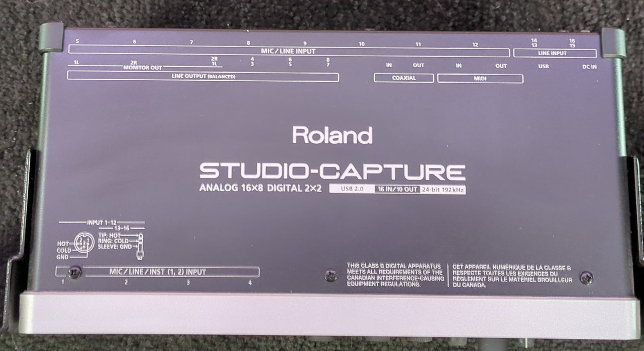 Roland UA-1610 Studio-Capture Audio interface - Used