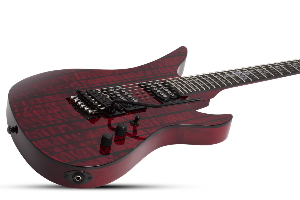 Schecter Synyster Standard Plus Electric Guitar, Transparent Deep Red