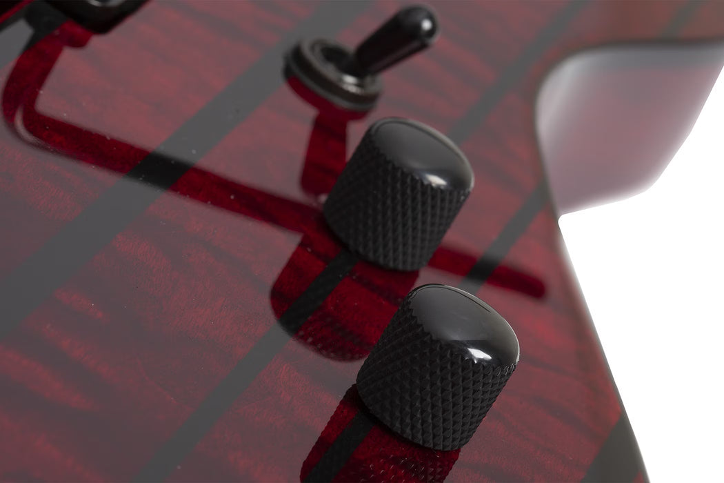 Schecter Synyster Standard Plus Electric Guitar, Transparent Deep Red