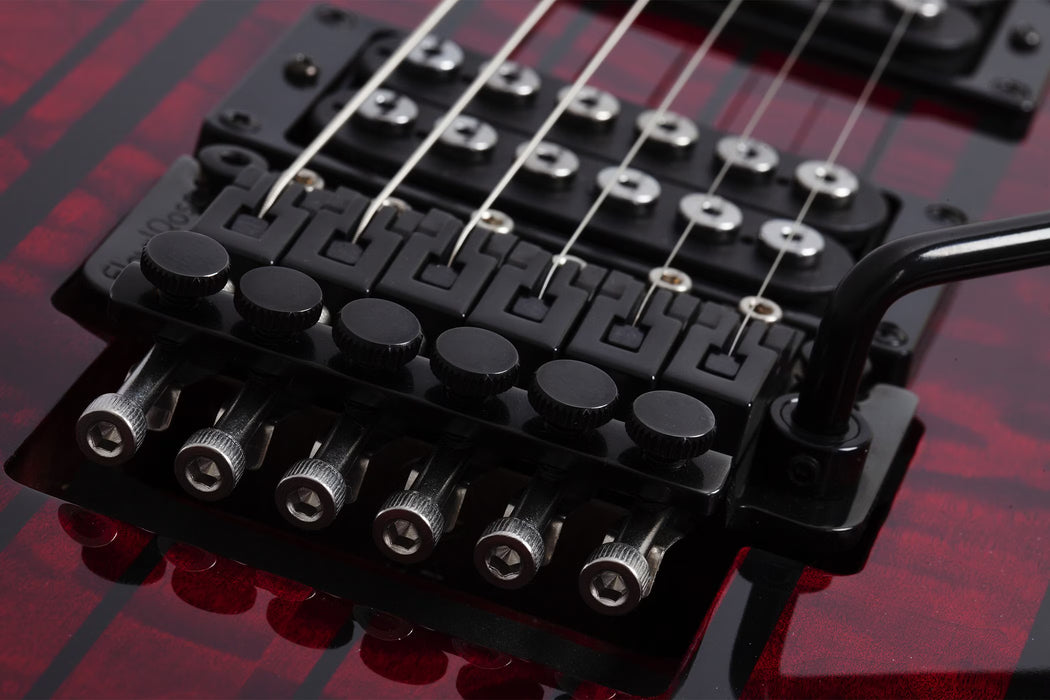 Schecter Synyster Standard Plus Electric Guitar, Transparent Deep Red