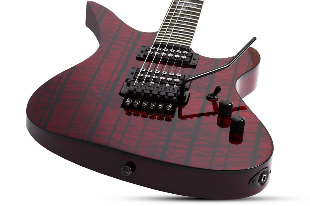 Schecter Synyster Standard Plus Electric Guitar, Transparent Deep Red