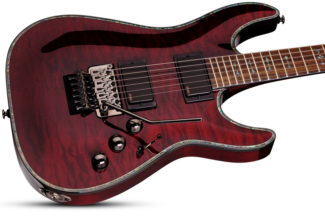 Schecter Hellraiser C-1 Fr Electric Guitar, Black Cherry