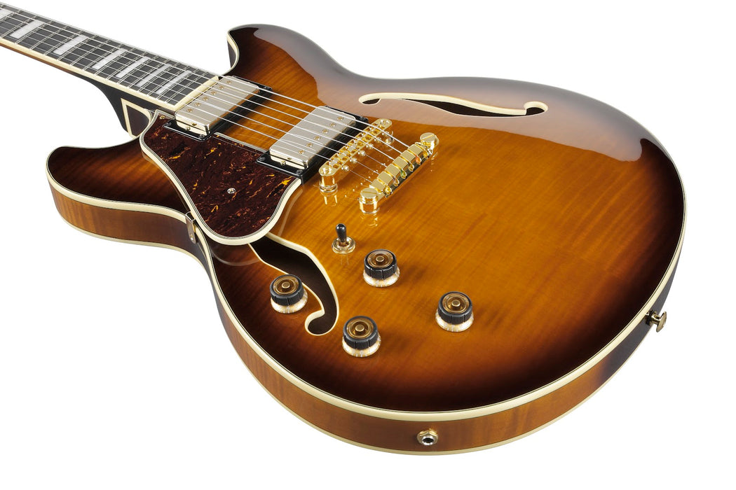 Ibanez AS93FMLVLS - AS Artcore Expressionist 6-String Electric Guitar Left Handed - Violin Sunburst