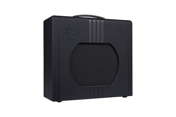 Supro Delta King 12 15 Watt 1x12 with Reverb, Black & Black