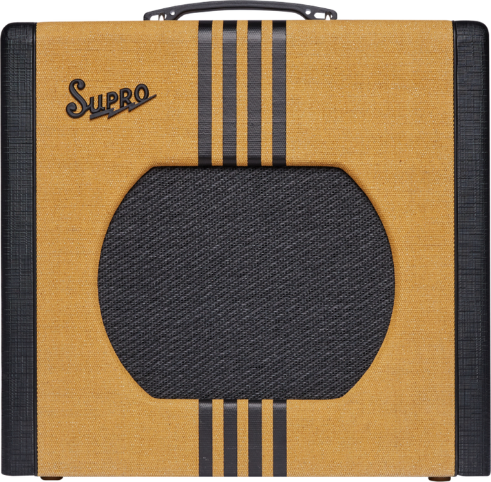 Supro Delta King 12 15 Watt 1x12 with Reverb, Black & Black