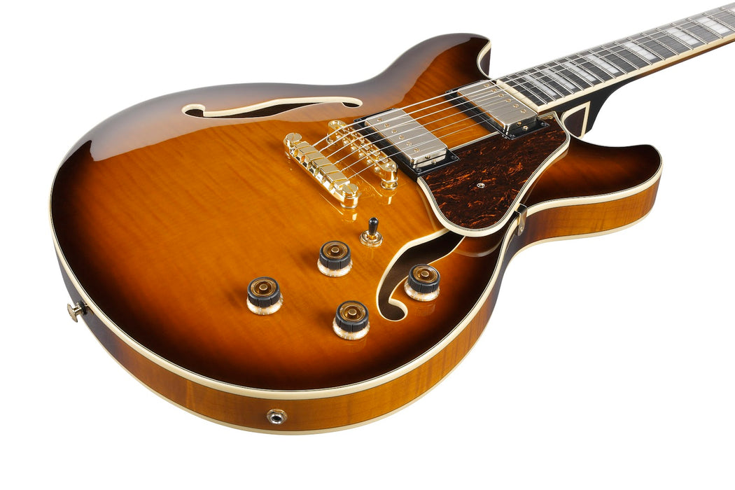 Ibanez AS93FMVLS - AS Artcore Expressionist 6-String Electric Guitar - Violin Sunburst