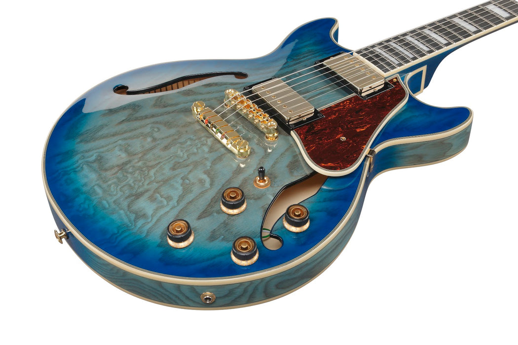Ibanez AM93QAJBB - AM Artcore Expressionist 6-String Electric Guitar - Jet Blue Burst