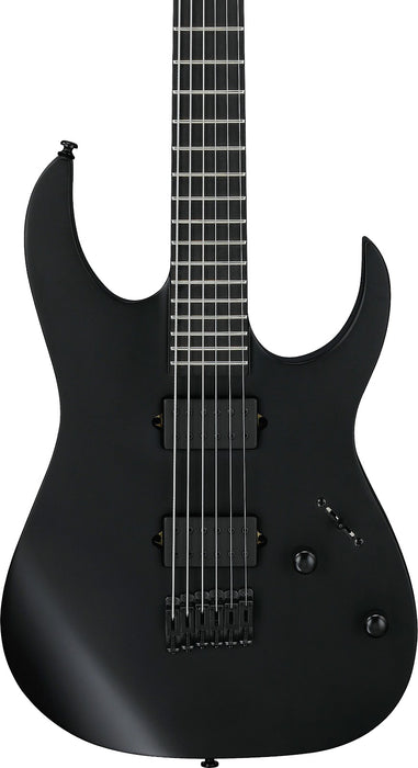 Ibanez 6 String RG Iron Label Series Baritone Electric Guitar, Black Flat