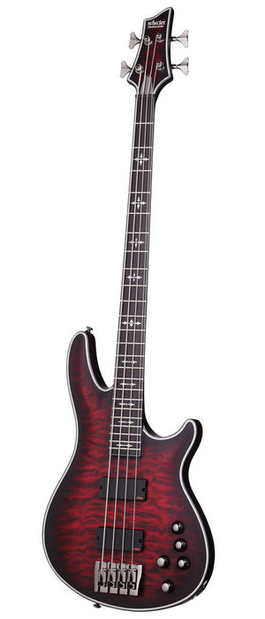 Schecter Hellraiser Extreme-4 Crimson Red Burst Satin