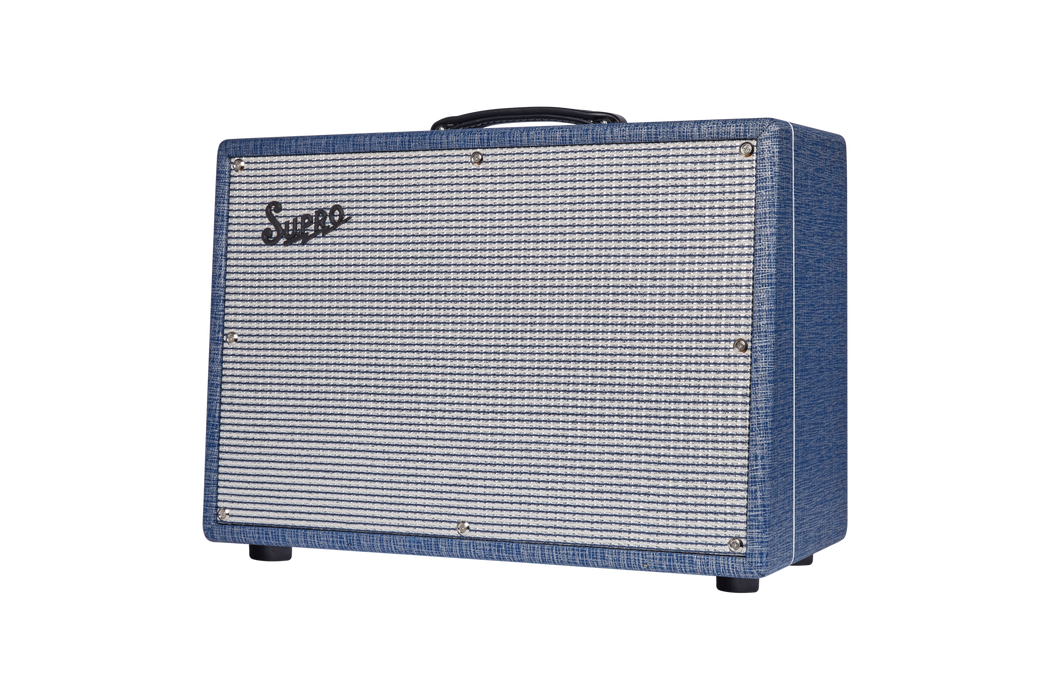 Supro Keeley Custom 12 | 25 Watt 1x12, Blue Rhino Finish