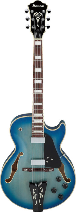 Ibanez GB10EMJBB - George Benson Signature 6-String Hollow Body Electric Guitar - Jet Blue Burst