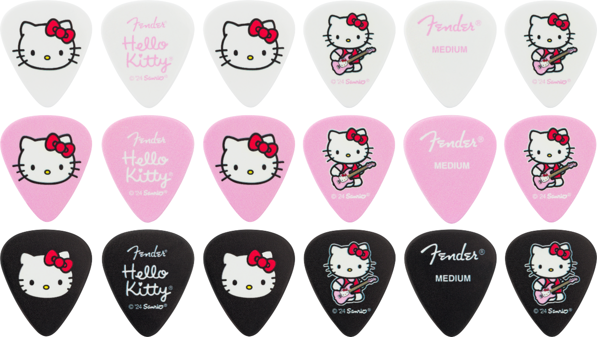 Fender x Hello Kitty Pick Tin, 18 Pack