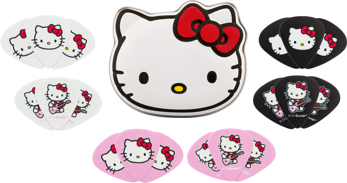 Fender x Hello Kitty Pick Tin, 18 Pack