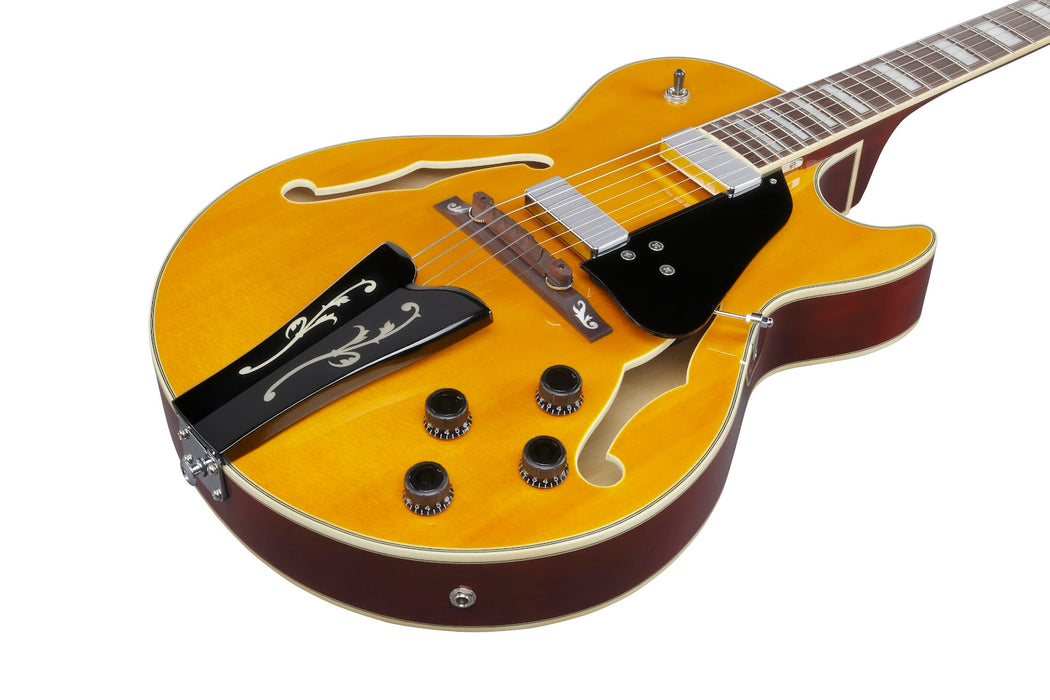 Ibanez GB10EMAA - George Benson Signature 6-String Hollow Body Electric Guitar - Antique Amber