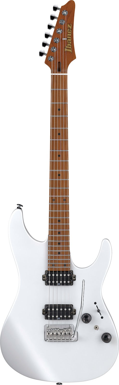 Ibanez AZ2402 Prestige 6-String w/Case - Pearl White Flat for Sale