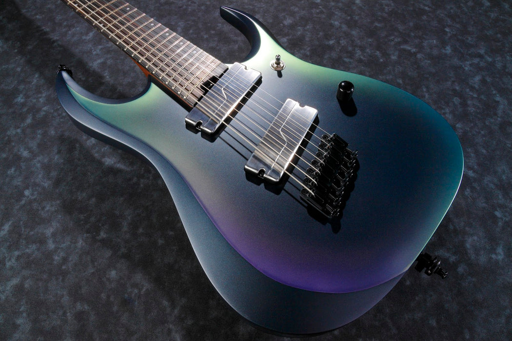 Ibanez RGD Axion Label RGD71ALMS Multi Scale 7-String - Black Aurora Burst Matte