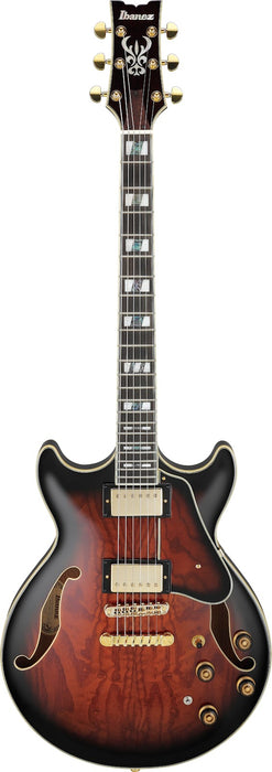 Ibanez AM153QADBS - AM Artstar 6-String Electric Guitar w/Case - Dark Brown Sunburst