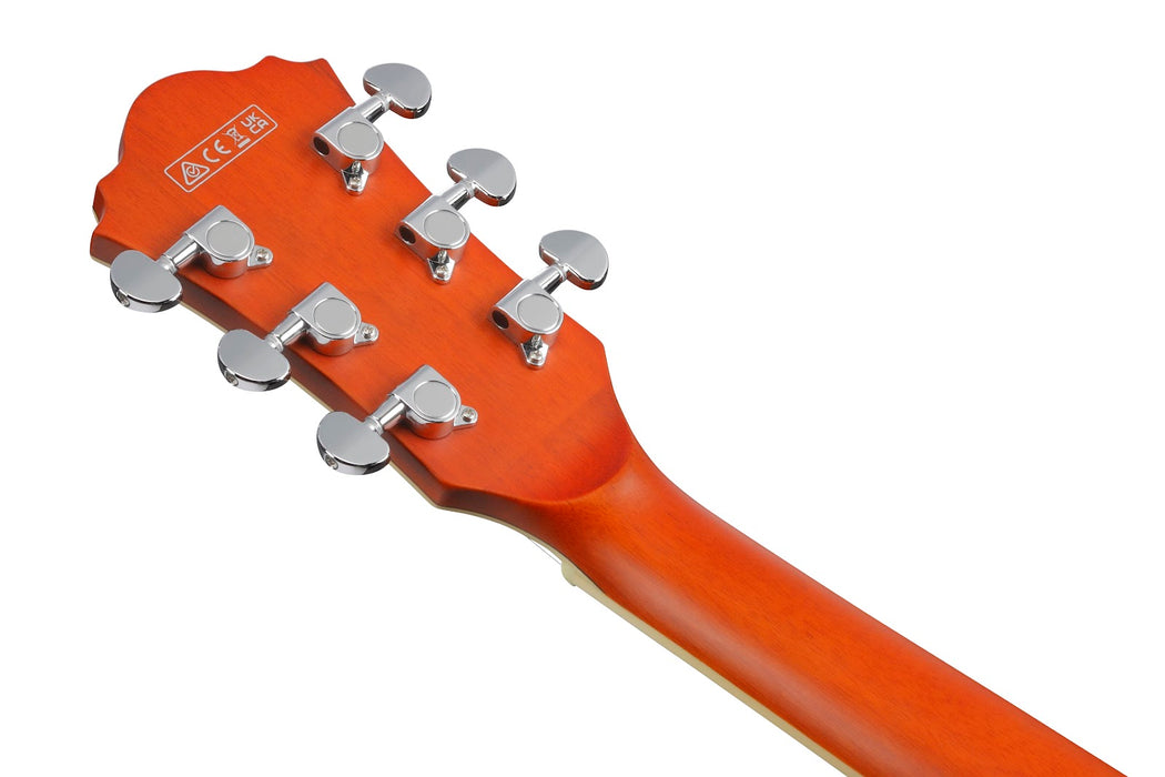 Ibanez AS Artcore Series 6 String RH Hollowbody Guitar - Transparent Tangerine Flat