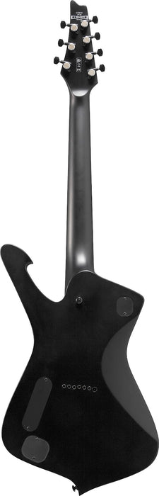 Ibanez ICTB721BKF Iceman Iron Label - Black Flat W/Bag