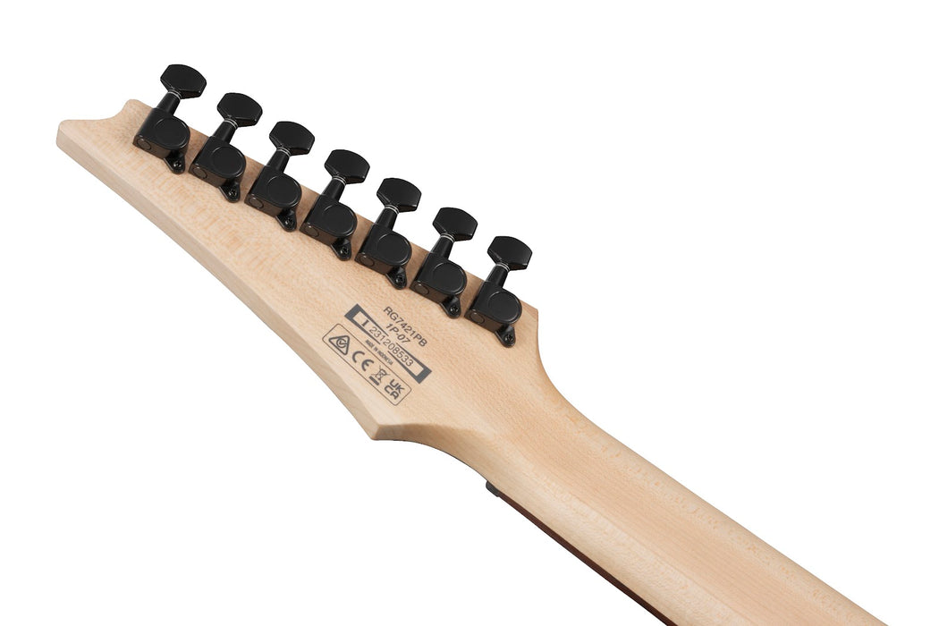 Ibanez RG7421PBSBF - RG Standard 7-String Electric Guitar - Sapphire Blue Flat