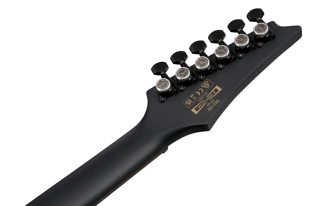 Ibanez S721RBBKF - S Iron Label 6-String Electric Guitar - Black Flat
