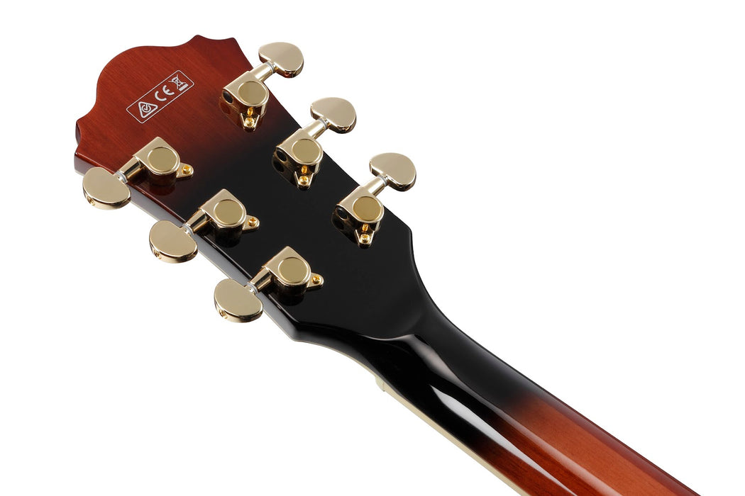 Ibanez AG95QA Artcore Expressionist - Dark Brown Sunburst