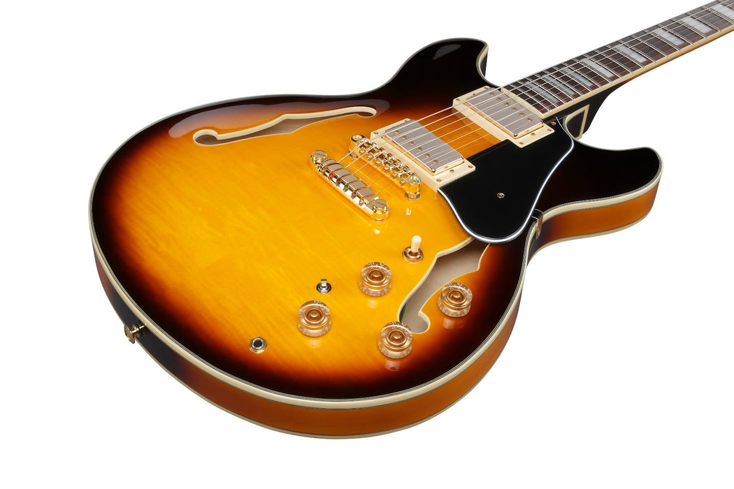 Ibanez JSM10EMTTB - John Scofield Signature 6-String Electric Guitar - Two-tone Burst