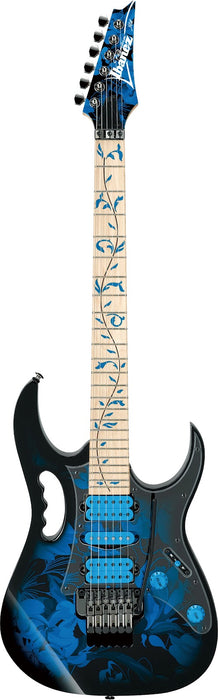 Ibanez JEM77PBFP - Steve Vai Signature 6-String Electric Guitar w/Bag - Blue Floral Pattern