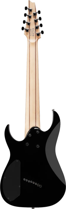 Ibanez RGMS8BK - RG Multi Scale 8-String Electric Guitar - Black