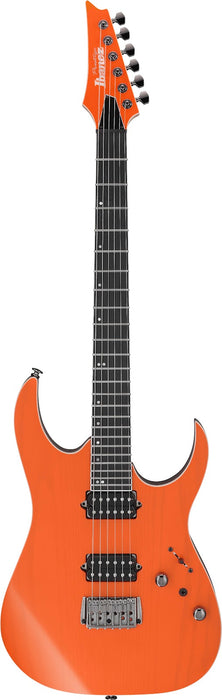 Ibanez RGR5221RTFR - RG Prestige 6-String Electric Guitar w/Case - Transparent Fluorescent Orange