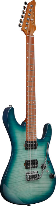Ibanez AZ Standard 6-String Electric Guitar - Transparent Turquoise Burst