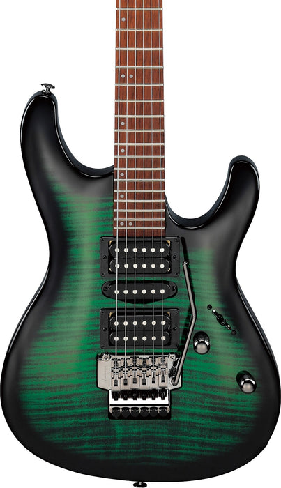 Ibanez KIKOSP3TEB - Kiko Loureiro Signature 6-String Electric Guitar - Transparent Emerald Burst