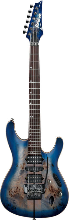 Ibanez S1070PBZCLB - S Premium 6-String Electric Guitar w/Bag - Cerulean Blue Burst