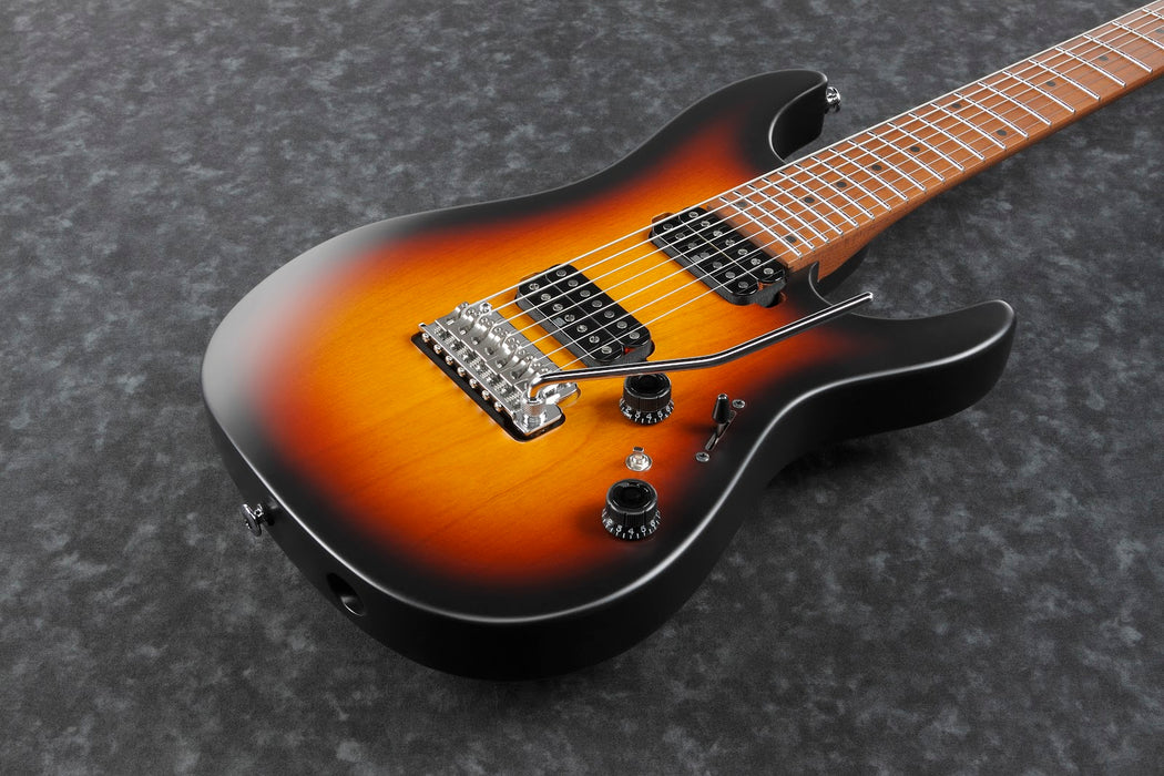 Ibanez AZ24027TFF - AZ Prestige 7-String Electric Guitar w/Case  - Tri Fade Burst Flat