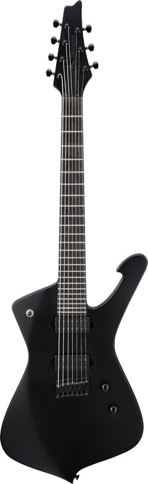 Ibanez ICTB721BKF Iceman Iron Label - Black Flat W/Bag
