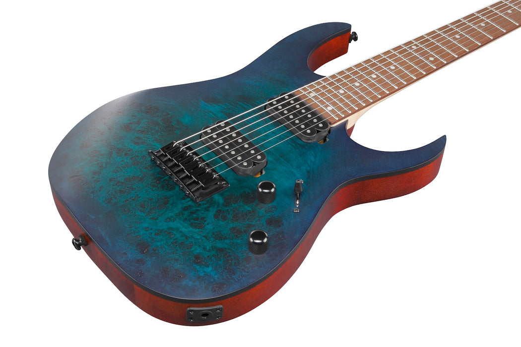 Ibanez RG7421PBSBF - RG Standard 7-String Electric Guitar - Sapphire Blue Flat