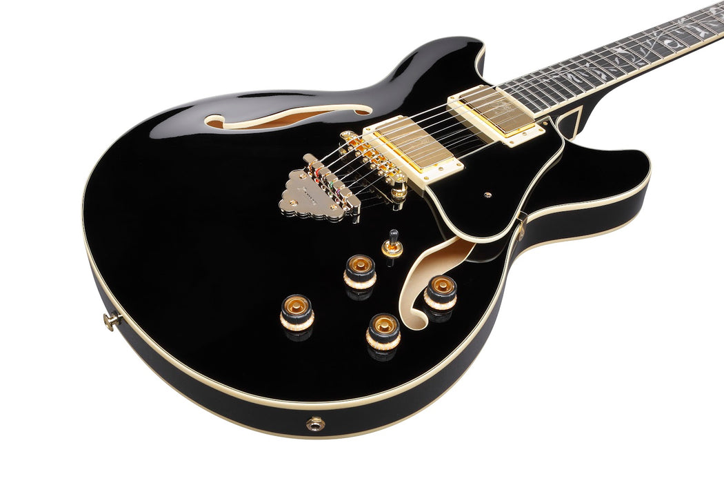 Ibanez AS93SPBK - AS Artcore Expressionist 6-String Electric Guitar - Black
