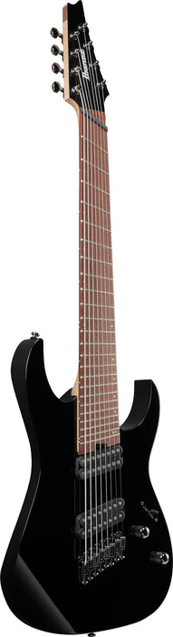Ibanez RGMS8BK - RG Multi Scale 8-String Electric Guitar - Black