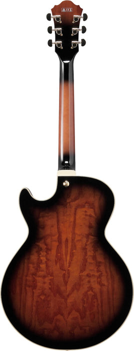 Ibanez AG95QA Artcore Expressionist - Dark Brown Sunburst
