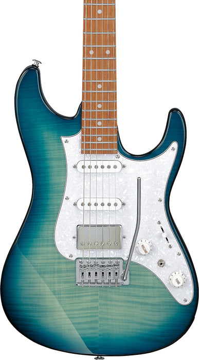 Ibanez AZ22S1FTXB - AZ Standard 6-String Electric Guitar - Transparent Turquoise Burst