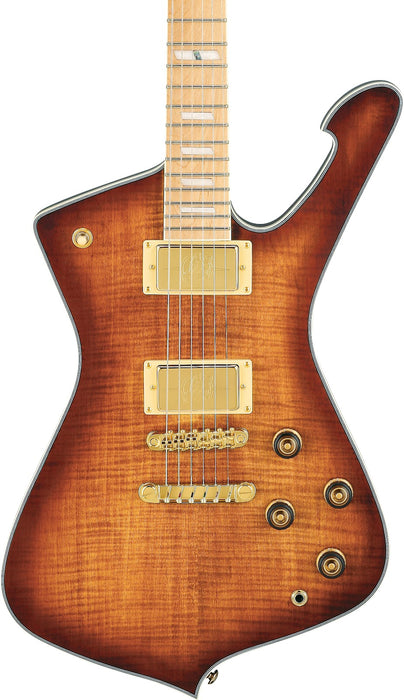 Ibanez IC420MFMCML - Iceman 6-String Electric Guitar w/Bag - Caramel Burst Low Gloss
