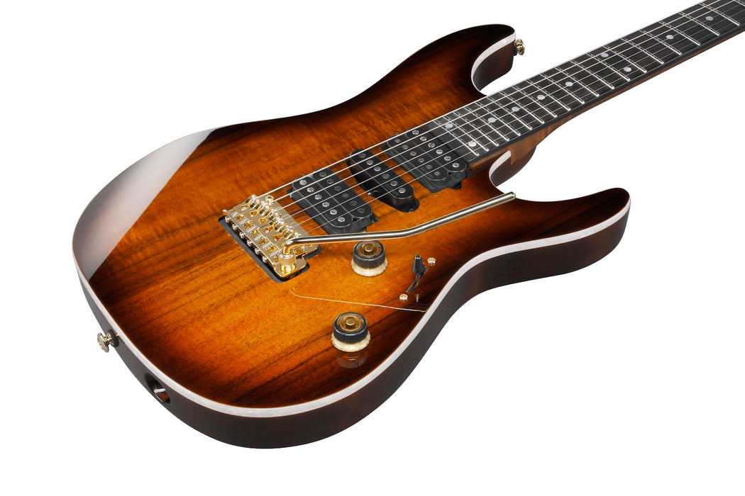Ibanez AZ47P2KDEB - AZ Premium 6-String Electric Guitar w/ Bag - Dragon Eye Burst