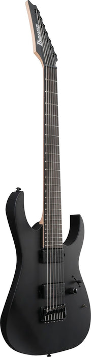 Ibanez RGIXL7BKF - RG Iron Label 6-String Electric Guitar - Black Flat
