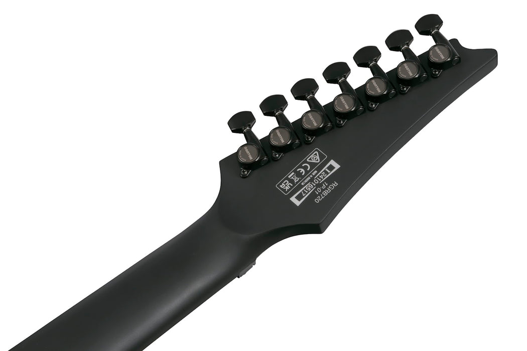 Ibanez RGRB720BKF - RG Iron Label 7-String Electric Guitar - Black