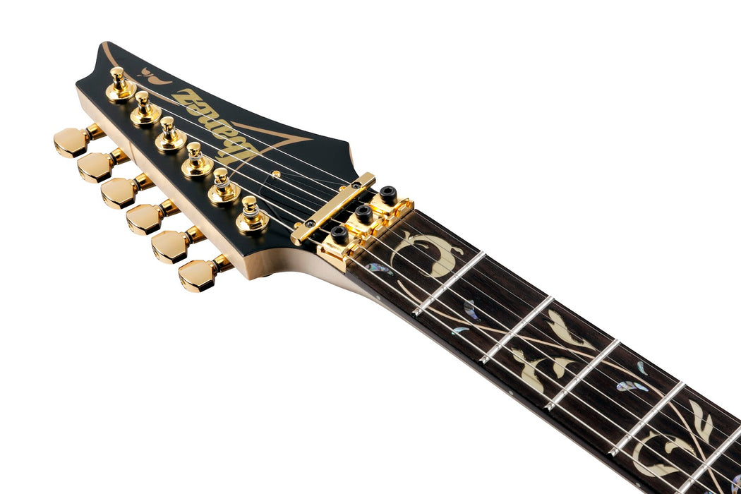 Ibanez PIA3761 Steve Vai Signature - Electric Guitar with Edge Tremolo - Onyx Black
